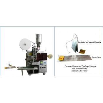 C13- DOUBLE CHAMBER TEABAG PACKING MACHINE (WITH INNER BAG, WITH THREAD AND TAG)